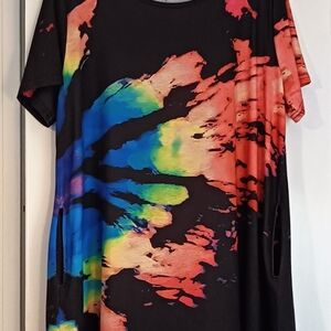 Colorful Sherosa Summer T-shirt Dress